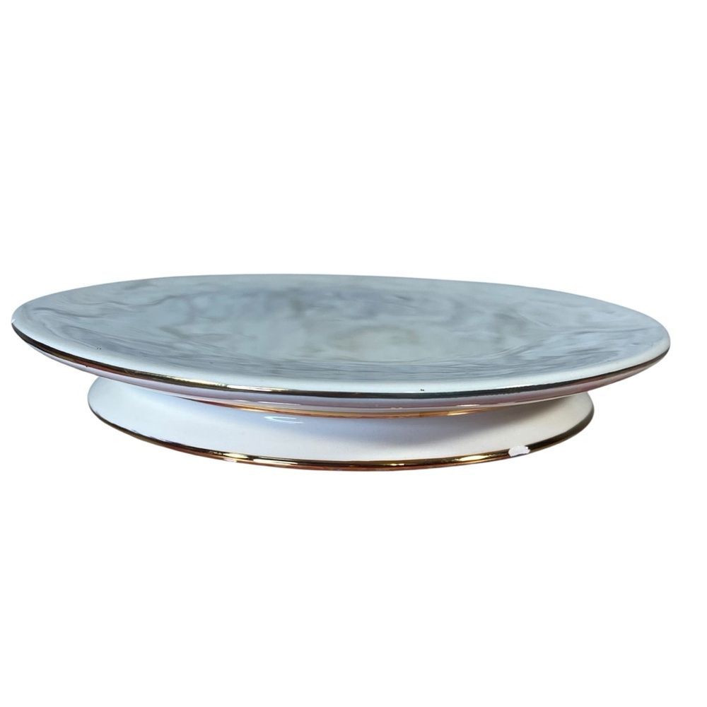 White Barn Candle Co White Pedestal Dish Candle Holder